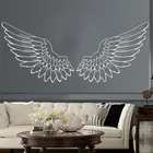 Настенная виниловая наклейка с крыльями ангела, птица, Бог, большие крылья, домашний декор, художественная роспись, спальня, гостиная, RoomHJ962