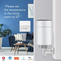 tuya smart life zigbee trv thermostatic radiator valve heating controller support alexa smartthings hub yandex alice smart home