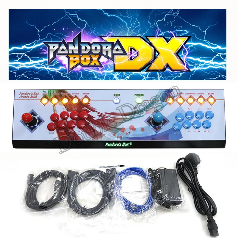 

HDMI VGA Домашний ТВ Аркада консоль 3000 в 1 Pandora Box DX 34 3D игры можно добавить игры 3/4P игровая консоль с кнопками настройки
