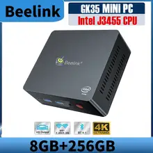 Best mini pc Beelink GK35 Windows 10 MINI PC Intel Lake J3455 8GB RAM 128GB SSD 2.4G 5.8G WiFi BT4.0 4K WIN10 Gaming Computer