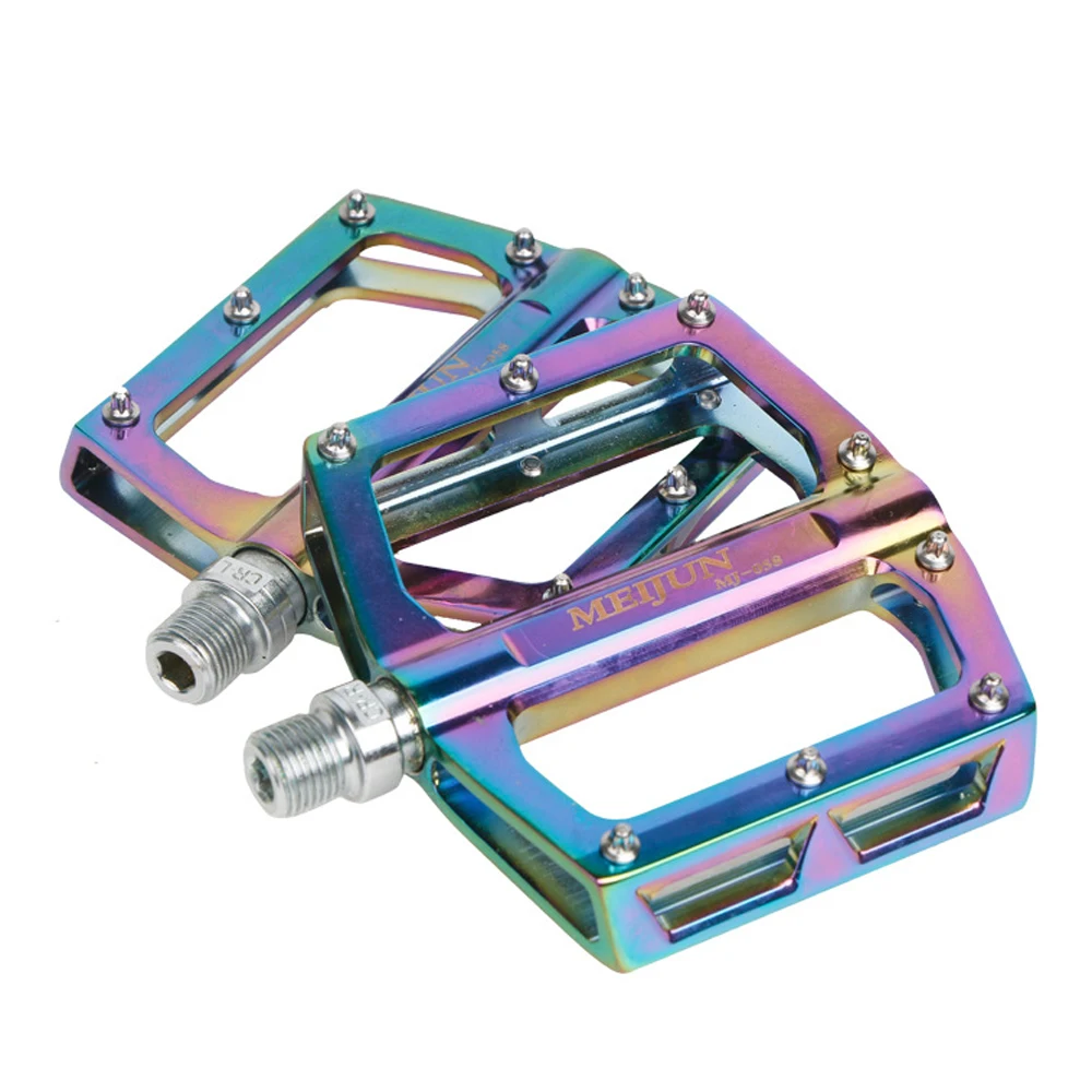 

MEIJUN MTB Colorful Pedals Ultralight Bicycle Pedal Anti-Skid Road Cycling Pedals Aluminum Mountain Bike Pedals Outdoor Accessor