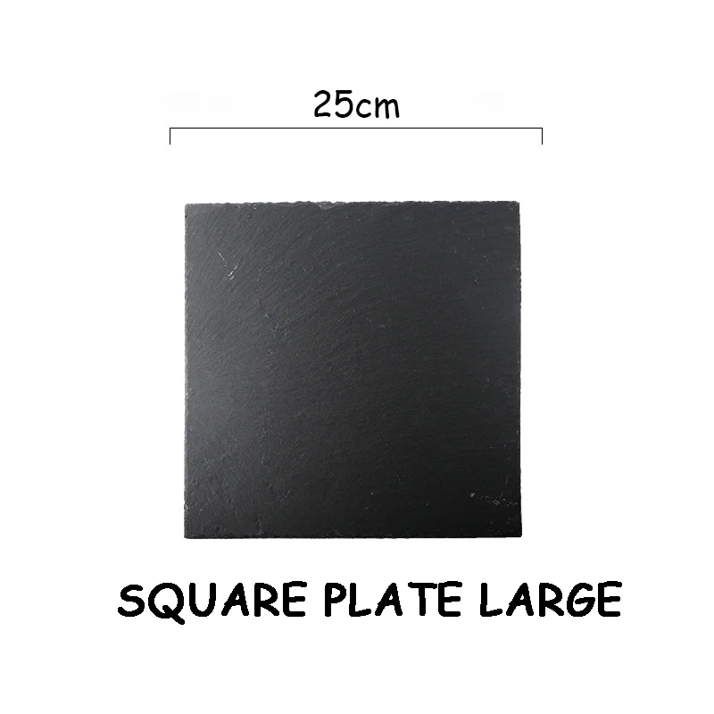 B Square plate L Обеденная тарелка, поднос для суши, тарелка для барбекю, тарелка для пиццы, плоский поднос, поднос для суши, Рождественская тарелка, набор посуды, 1 шт - Цвет: B Square plate L