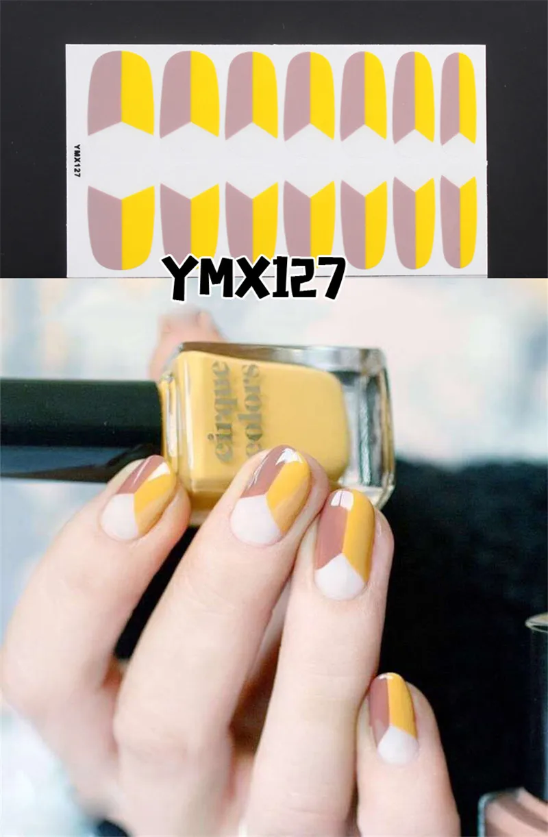 14 насадок/набор наклейки для ногтей с полным покрытием | Красота и здоровье