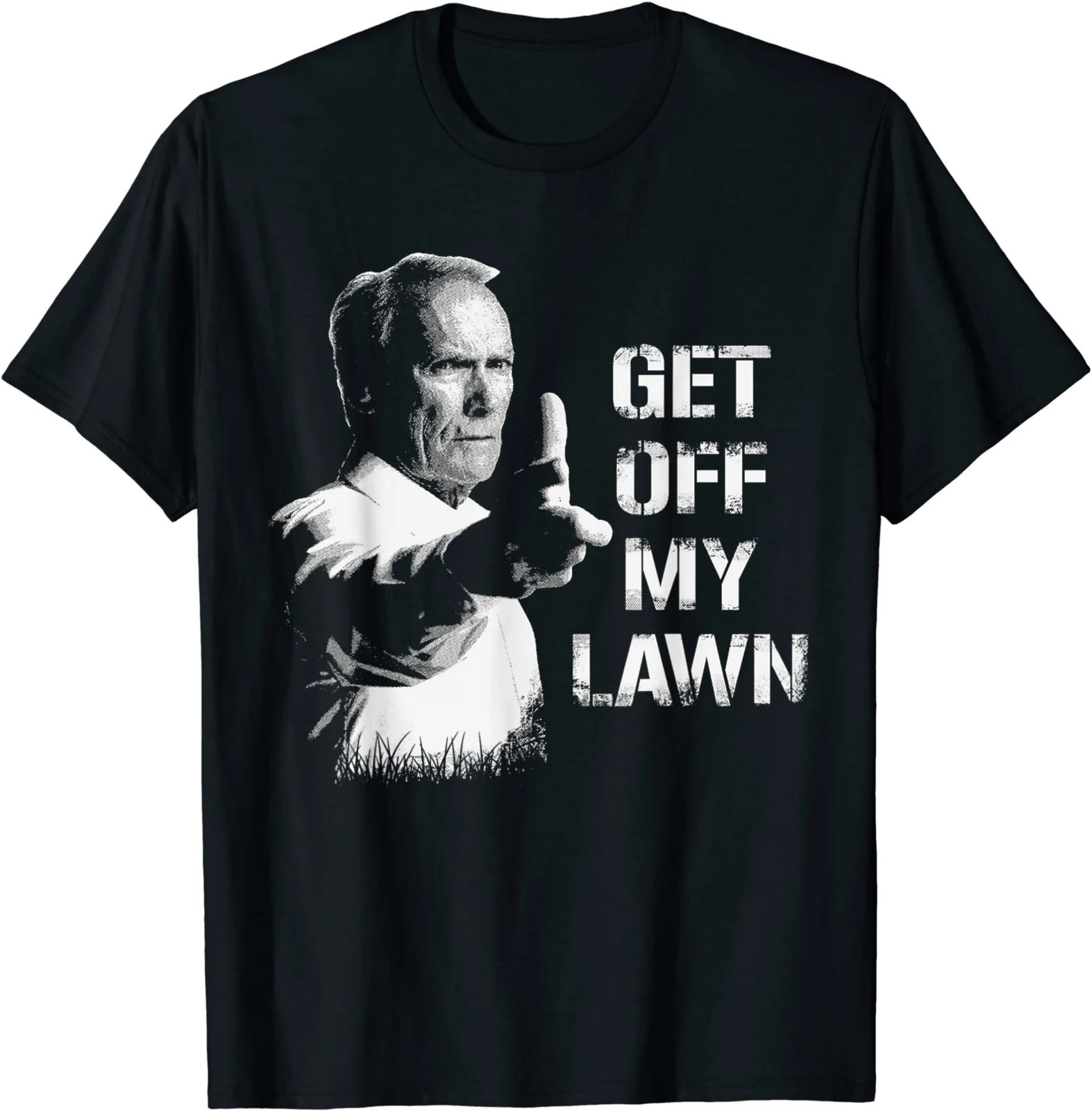 Футболка с надписью GET OFF MY LAWN I love my lawn S 5XL | Мужская одежда