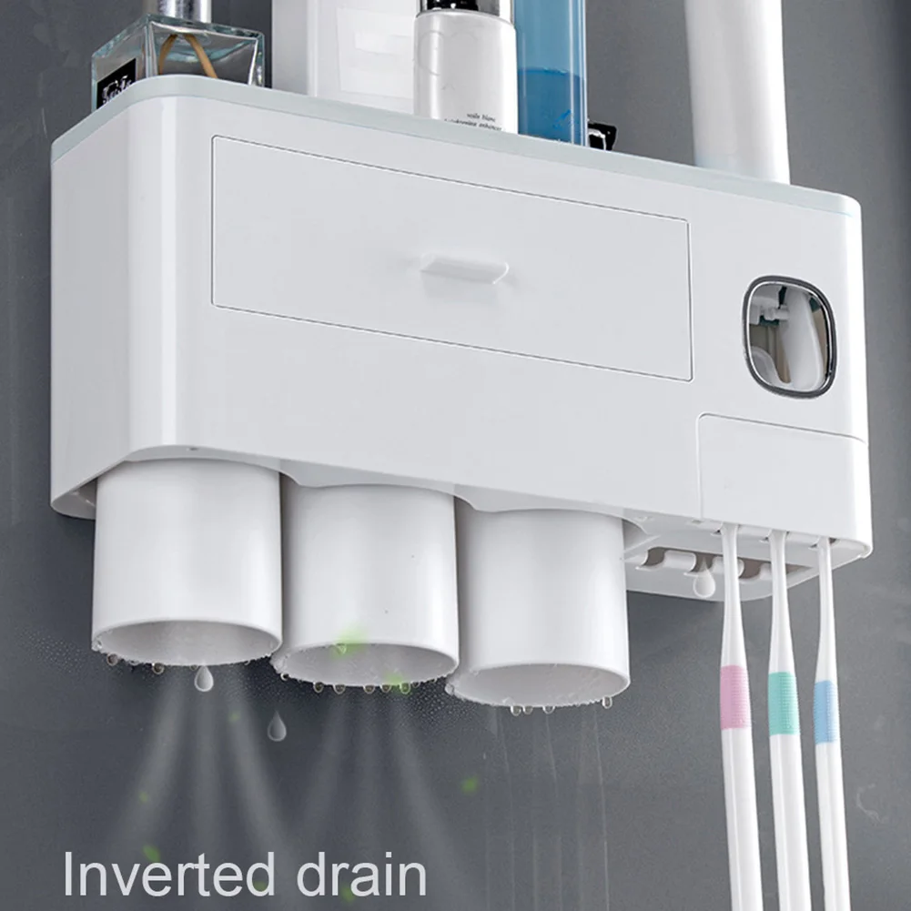 Настенный держатель для зубной щетки полка дома автоматический дозатор пасты