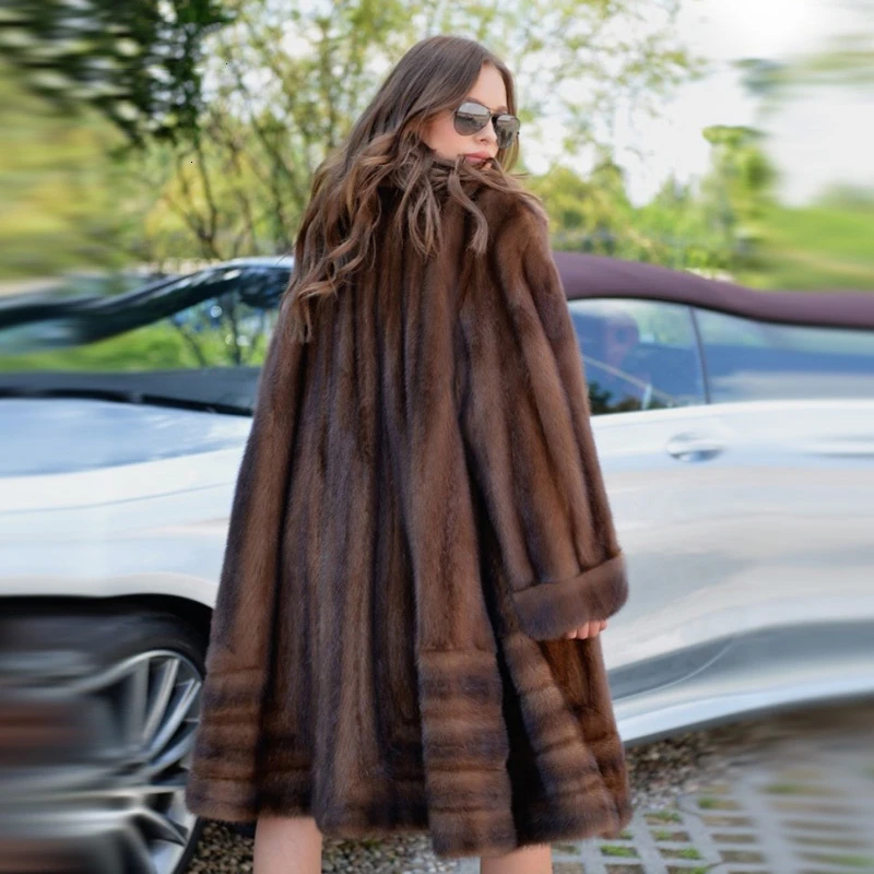 Женская Шуба из натурального меха норки есть большие размеры|Шубы и дубленки| |