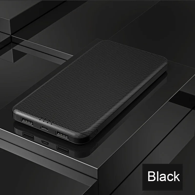 Ультратонкий портативный внешний аккумулятор 10000 мАч с отличным дизайном