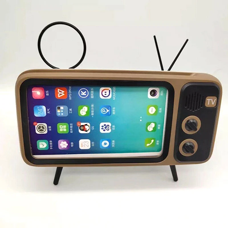 2019 Горячая мини-динамик Ретро ТВ мобильный телефон экран стенд беспроводной