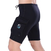 3mm neoprene diving shorts mens and womens diving surf shorts technical snorkeling shorts with pocket swimming rowing shorts