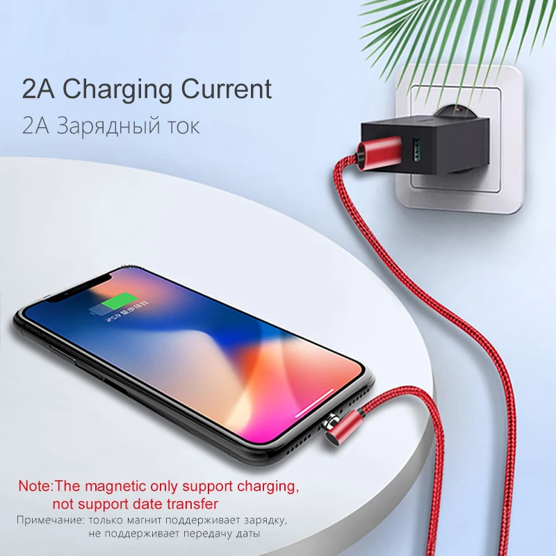 ! ACCEZZ 3 в 1 Магнитный USB Кабель зарядного устройства для iPhone X 7 8 плюс Xiaomi Huawei Samsung