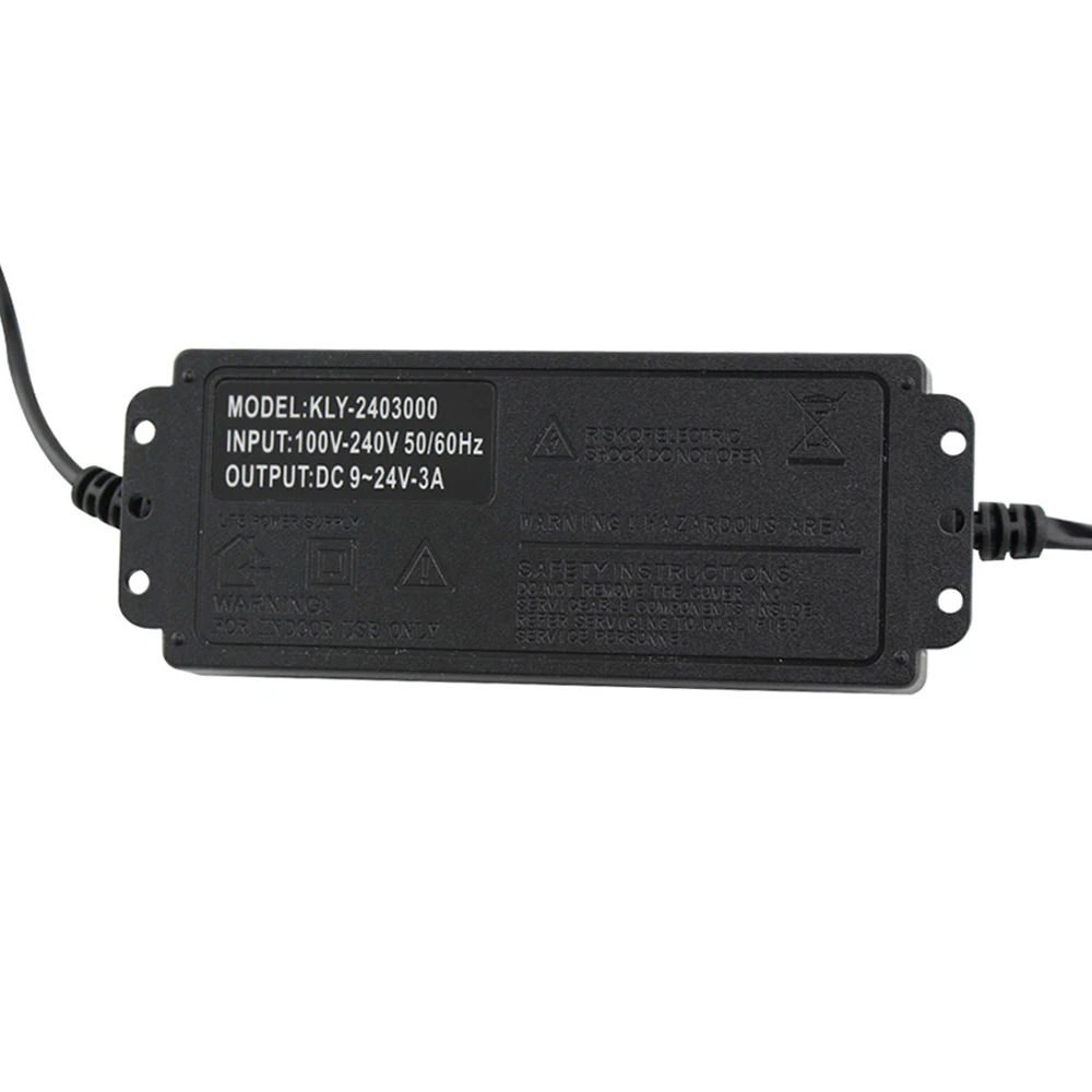 

9V-24V 3A AC to DC Adapter Universal Adjustable Electricity Charge with Display Screen Regulated Voltage