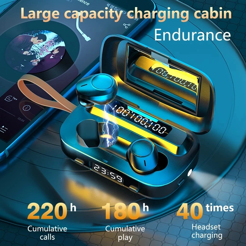 TWS Bluetooth 5 1 наушники-вкладыши беспроводные наушники CVC8.0 DSP спортивные с микрофоном