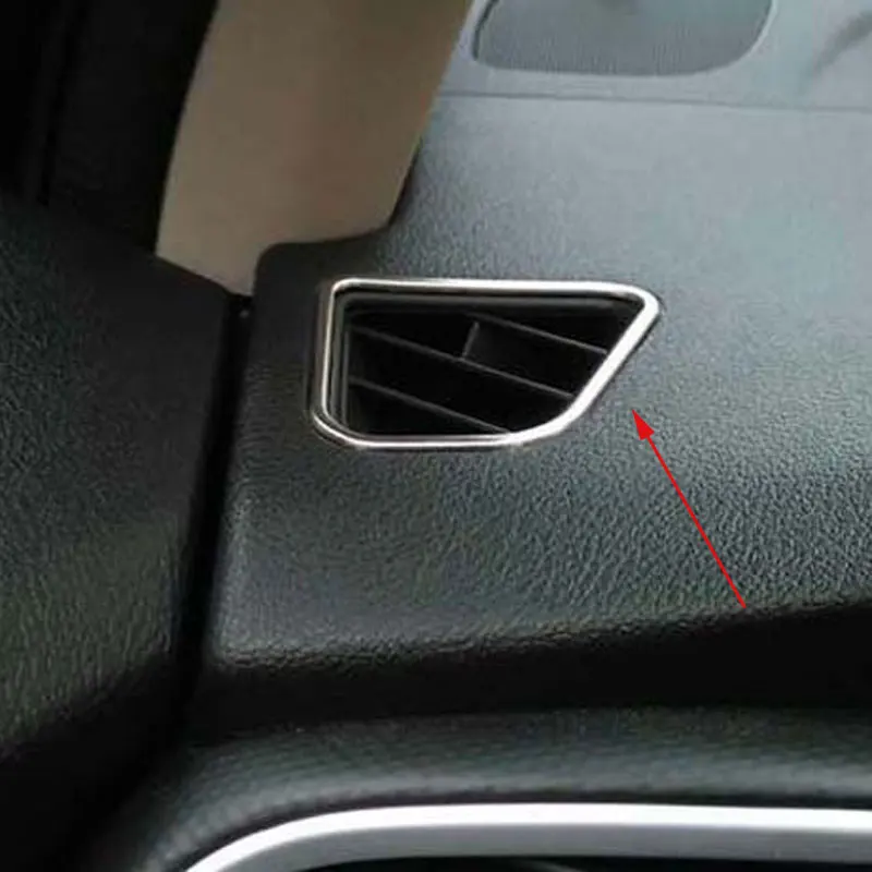 Metal Air Vent Cover fit for Suzuki SX4 S-Cross S Cross SCross 2013 2014 2015 2016 2017 2018 2019 Garnish Car Accessories 2 Pcs - купить по