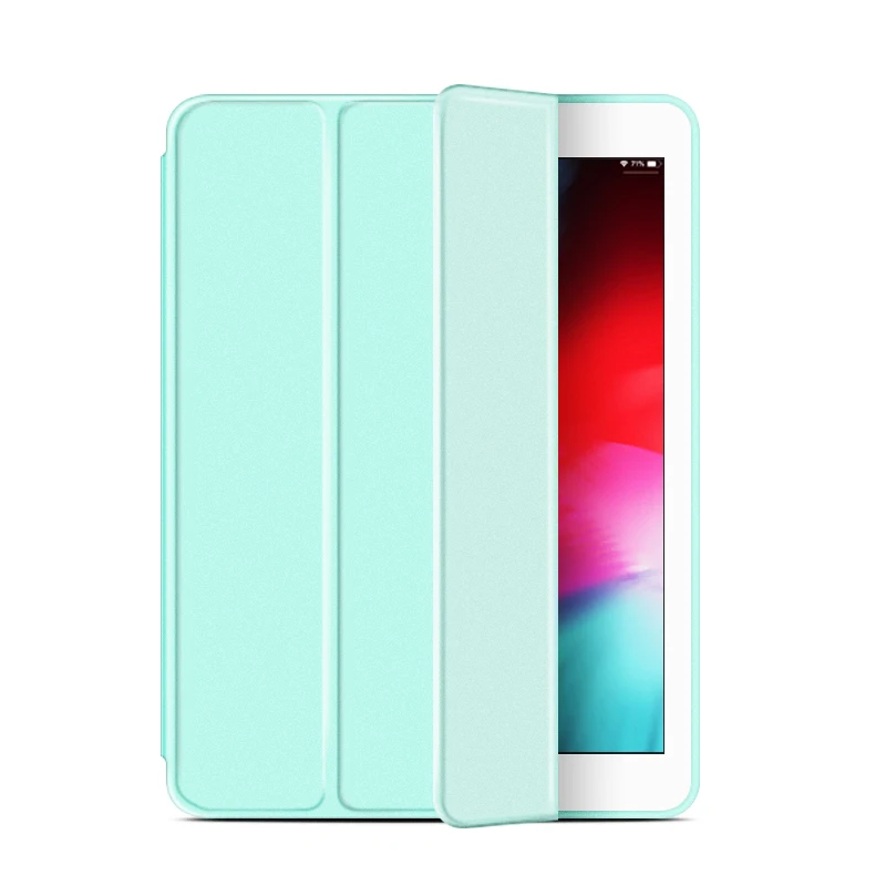 MINT GOOJODOQ для iPad чехол 9,7 Air 2 Air Чехол iPad 6-го поколения Чехол Funda тонкий ТПУ силиконовый чехол Smart Cover для iPad Air - Цвет: MINT