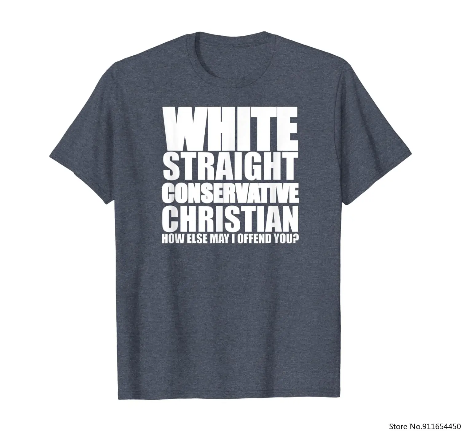 Белая прямая забавная рубашка консервативного христианского нападения|Мужские