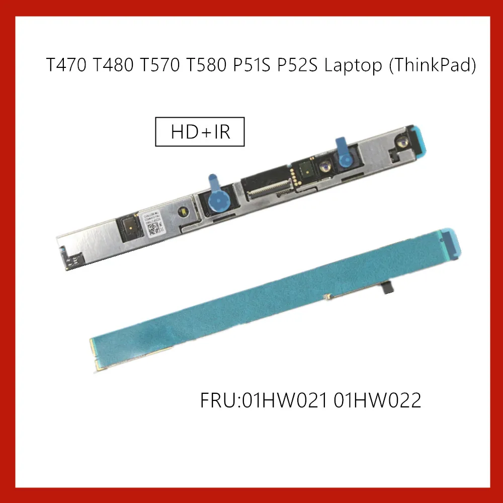 

For Lenovo Thinkpad T470 T480 T480S T580 P51S P52S HD+IR Front Camera FRU 01HW021 01HW022