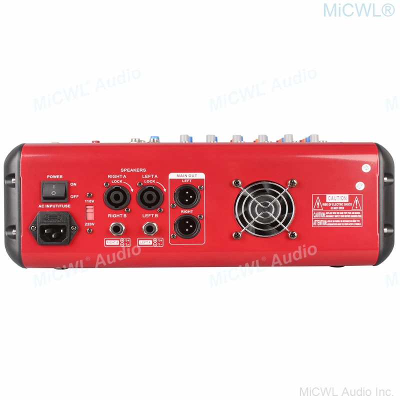 Микшерный пульт MiCWL 8 каналов 800 Вт усилитель мощности Bluetooth запись DSP эффект 2x400
