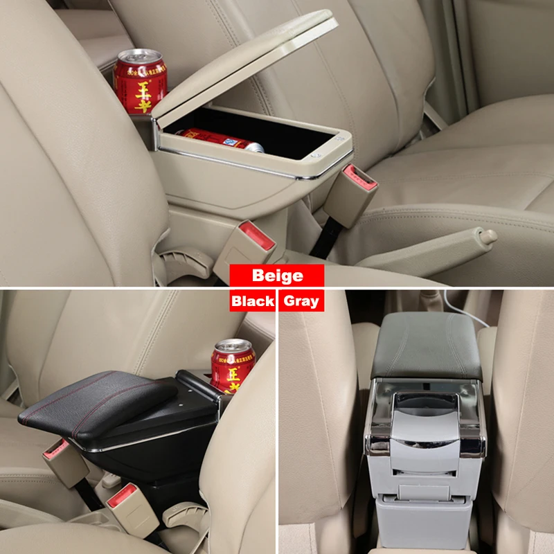 Кожаная Автомобильная центральная консоль подлокотник коробка для Volkswagen VW Santana /