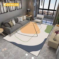 modern minimalist geometric abstract bedroom living room carpet decoration bedside sofa coffee table dust free mat tatami mat