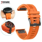 Ремешок Fenix 6 для наручных часов, спортивный силиконовый браслет для Garmin InstinctFenix 5Fenix 5 PlusForerunner 935Quatix 5, 22 мм