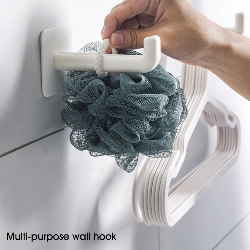 

New Design Hanger Organizer Wall Mount Clothes Hanger Storage Rack Self Adhesive Holder for Hanger Towel Bathball Dropshipping