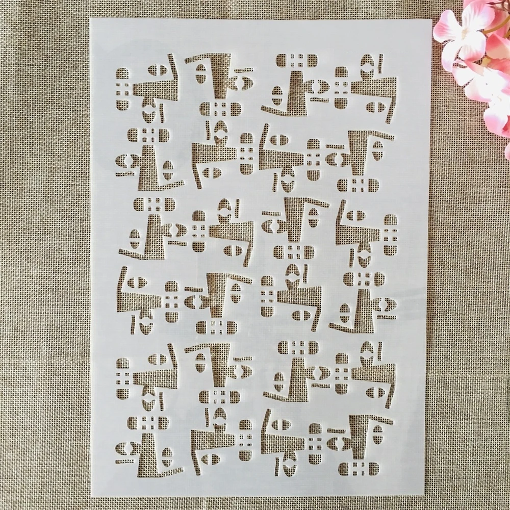

A4 29cm Irregular Cartoon DIY Layering Stencils Wall Painting Scrapbook Coloring Embossing Album Decorative Template