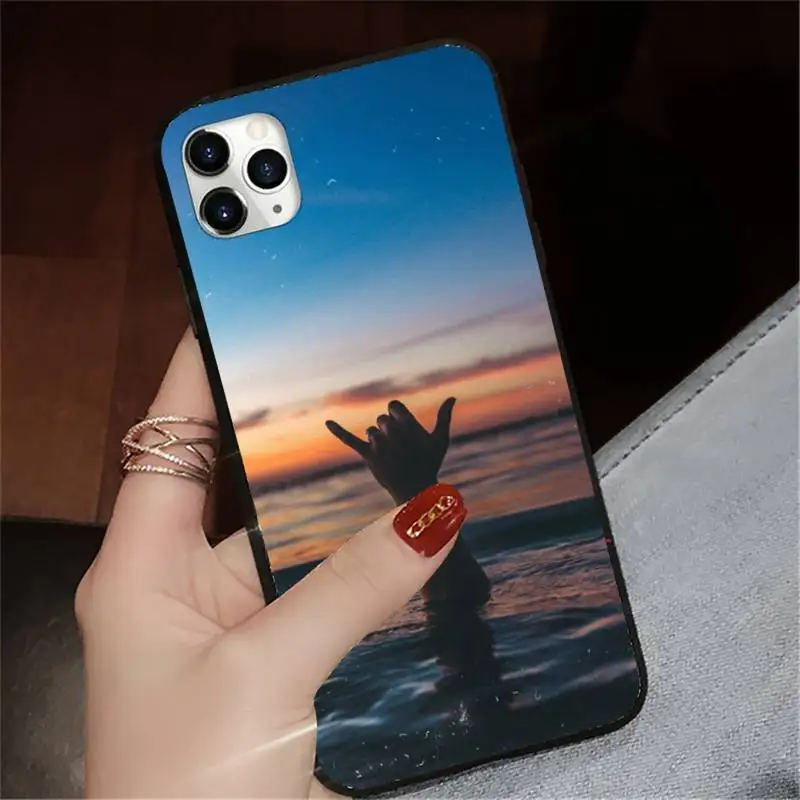 

Waves Ocean Shaka Surf Phone Case for iPhone 11 12 pro XS MAX 8 7 6 6S Plus X 5S SE 2020 XR mini custom coque shell