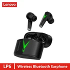 Беспроводные наушники Lenovo LP6 TWS, игровые наушники Bluetooth V5.0, игровая Спортивная гарнитура с низкой задержкой и микрофоном, наушники Lenovo XT92