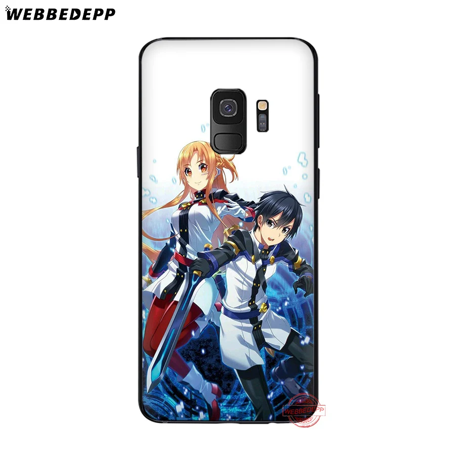 WEBBEDEPP меч искусство онлайн аниме Сан мягкий чехол для Samsung J4 J6 Prime Plus J8 2018 J7 Dou A20E A70S