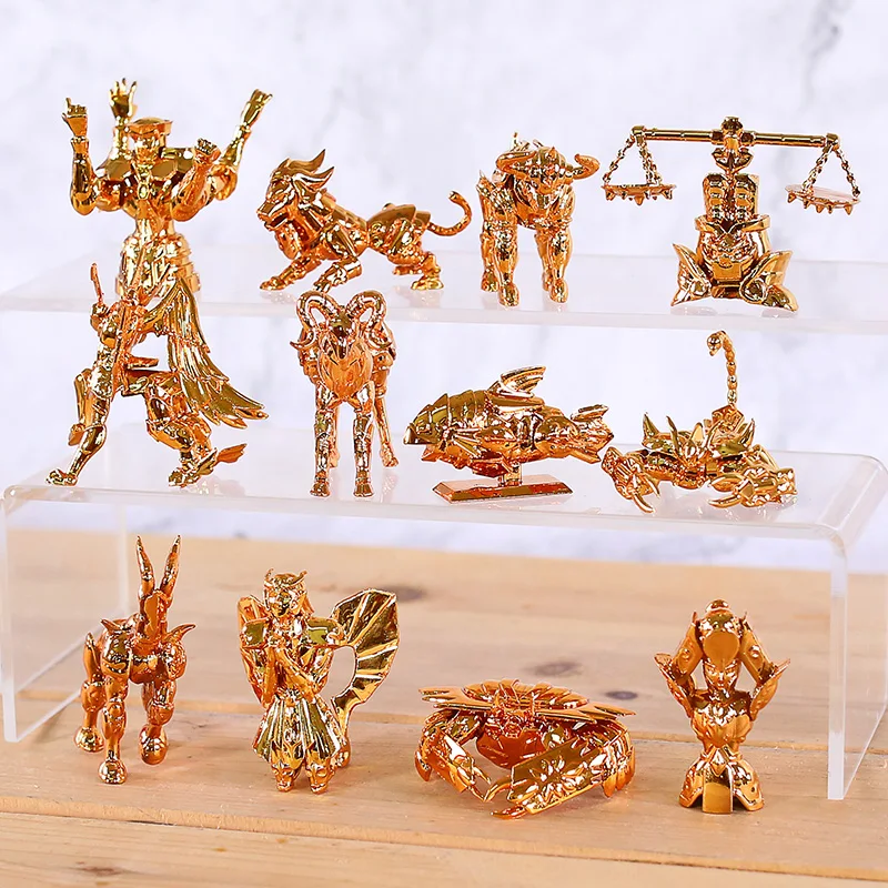 Мини-фигурки из ПВХ Saint Seiya серия золотых зодиаков Стрелец Овен весы Скорпион