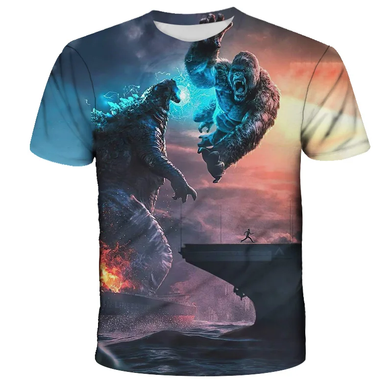 

Summer Kids T-Shirt 3D printed Godzilla-children's T-shirts Boy clothes girl clothes children clothes Cool T-shirt 4-14 Years