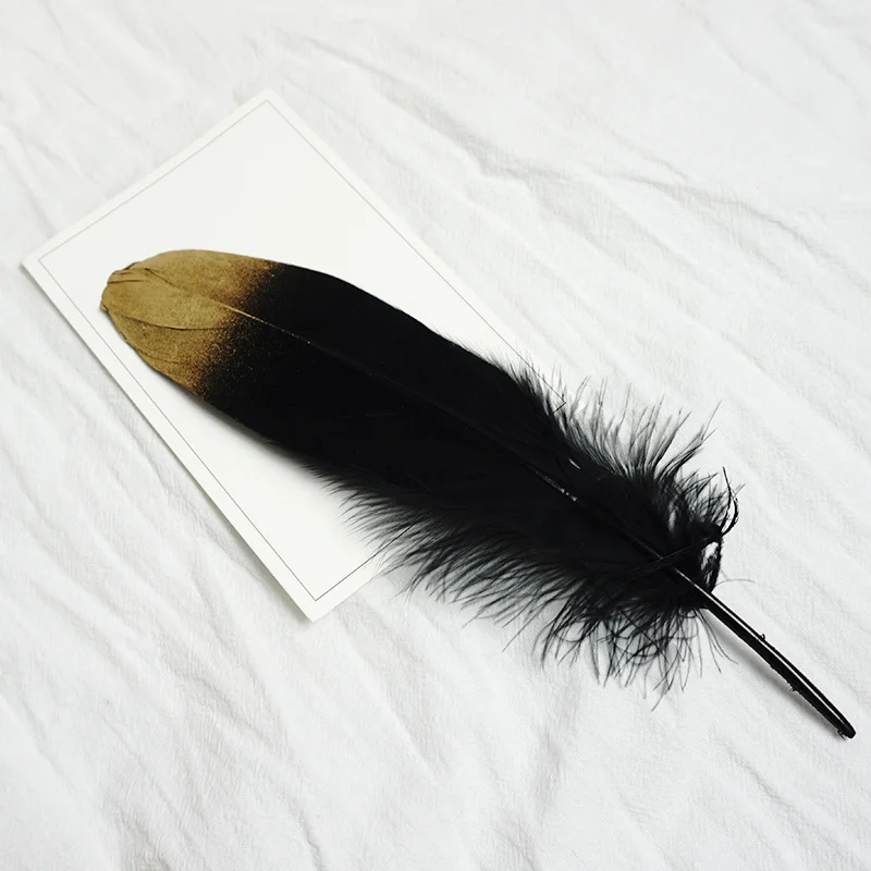 Красивый спрей золото натуральное гусиное перо DIY Ловец снов материалы ремесла