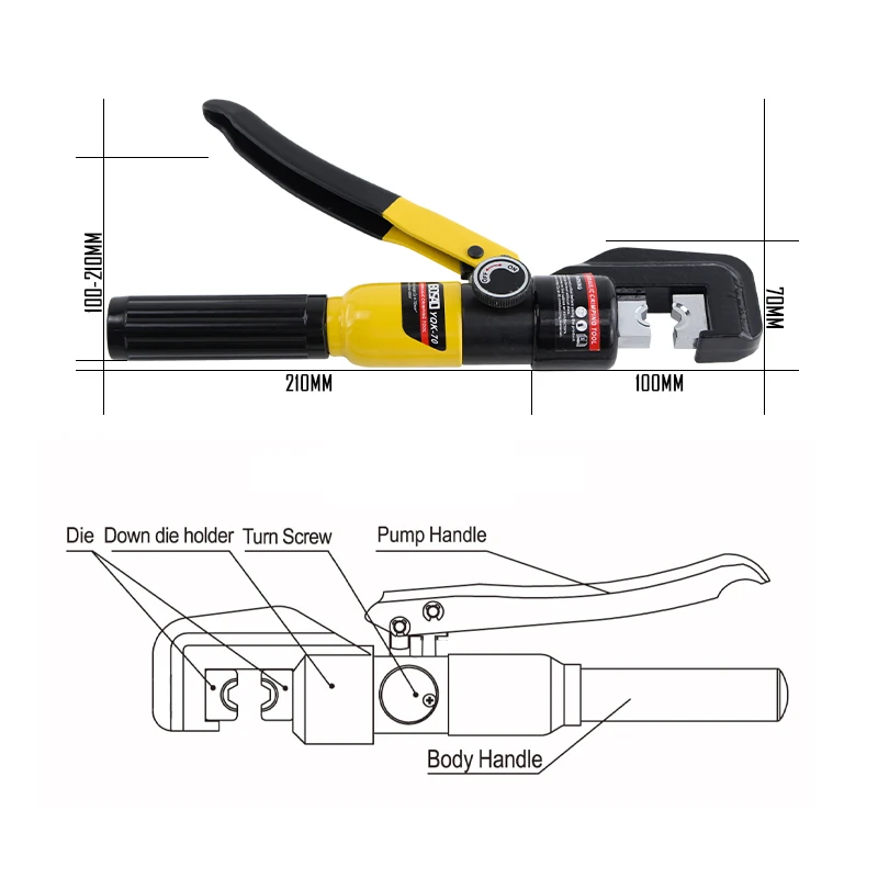 Гидравлический обжимной инструмент Гидравлические Обжимные Щипцы