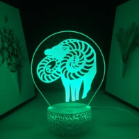 manga the seven deadly sins acrylic night light lamp for home room decorative light goats sin of lust kids table lamp gift