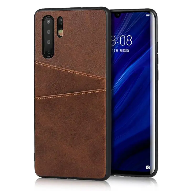 Чехол из искусственной кожи для Huawei P30 Pro Lite P30Pro P30lite Nova 4e 2 слота карт чехлы
