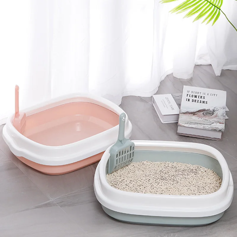 

NEW Pet Toilet Bedpan Excrement Training Sand Litter Box 1 Set Anti-Splash Dog Toilet Cat Dog Tray with Scoop Cat Litter Box