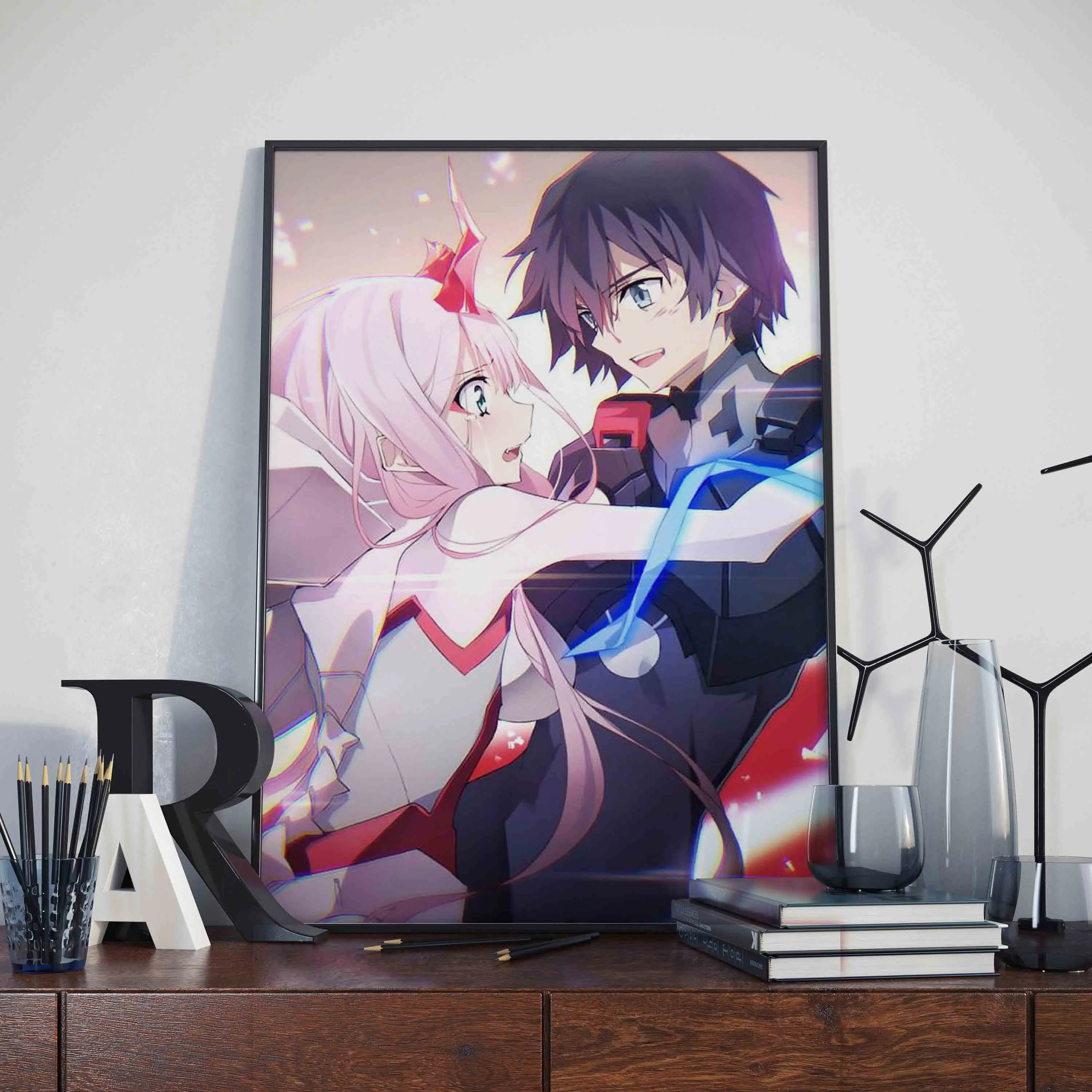 Классическая Аниме Картина с мультяшным рисунком Dear in the FRANXX художественный