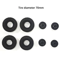 soft tire wheels hub tire cover skin kit diy toy tire for rc wpl mn jjrc four wheel drive rc climbing car accessories