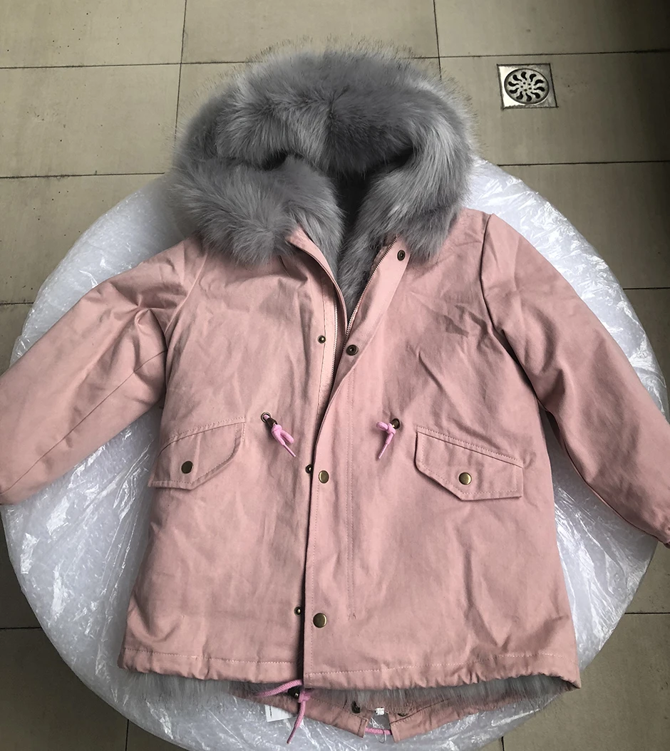 Dollplus/-30 градусов новая одежда для девочек с длинными рукавами, одежда с мехом зимняя куртка теплая детская одежда утепленный пуховик с капюшоном, пальто из искусственного меха подростков верхняя одежда; парка