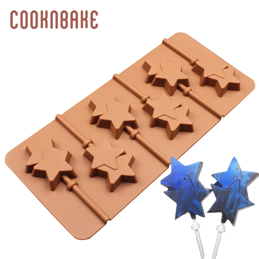 Силиконовая форма COOKNBAKE для шоколада конфет звезд торта украшения инструмент 15