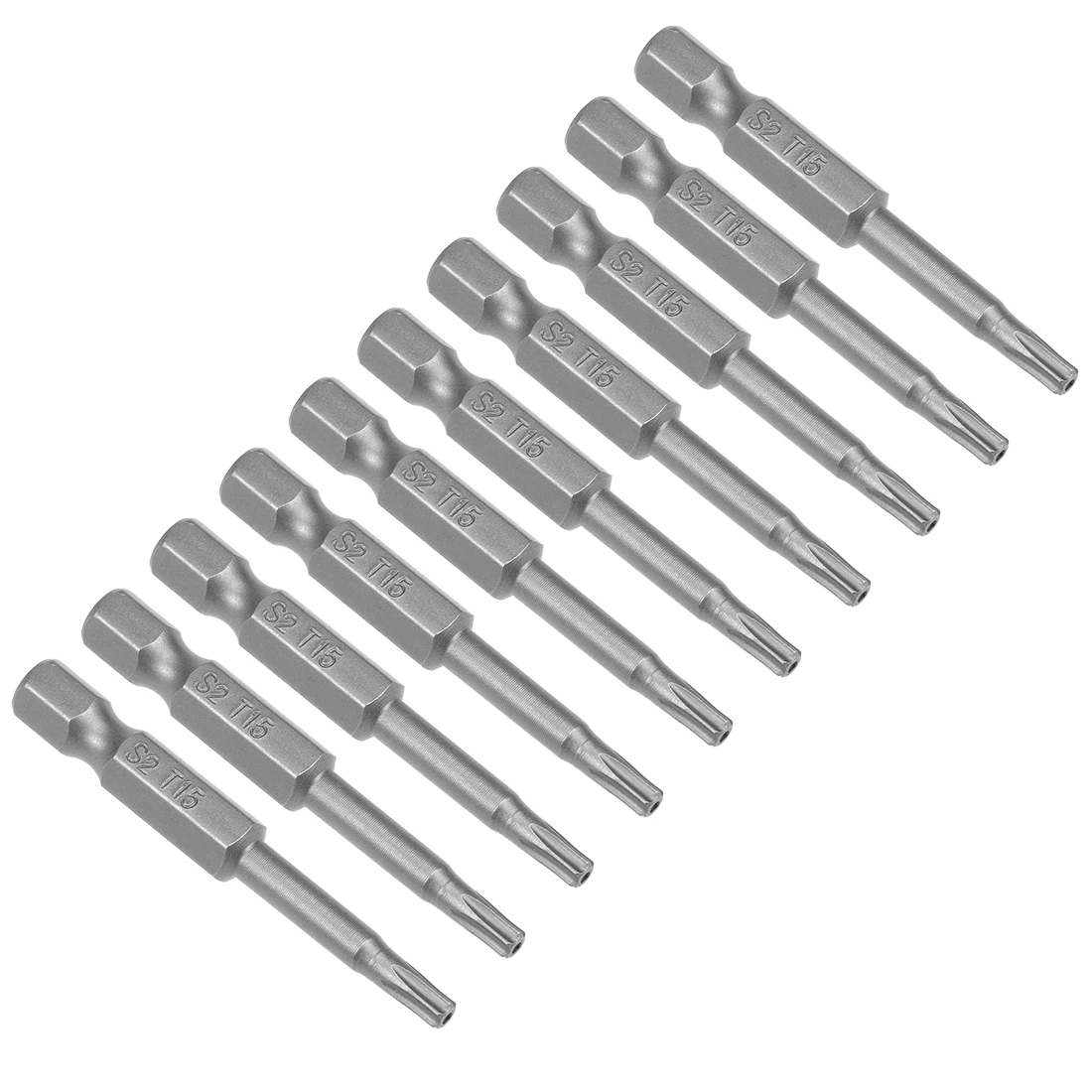Uxcell 10 шт. 50 мм 1/4 &quotшестигранный хвостовик T15 магнитная головка Torx безопасности