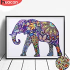 Huacan Алмазная картина особой формы, вышивка крестиком, слон, бриллиантовая мозаика с животным 5D, сделай сам, украшение для дома, картина, стразы