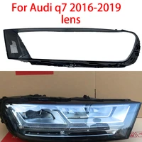 headlight lampshade lens shell headlight glass lamp body cover with transparent cover for audi q7 2016 2019 shell