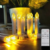 led candle light with remote control and timed flameless flashing christmas tree candle battery operated home decoration candles