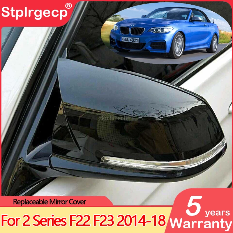 

Replacement ABS Glossy painted black Mirror Cover shell For BMW 2 Series F22 F23 218i 220i 228i Coupe & Convertible 2014-2018
