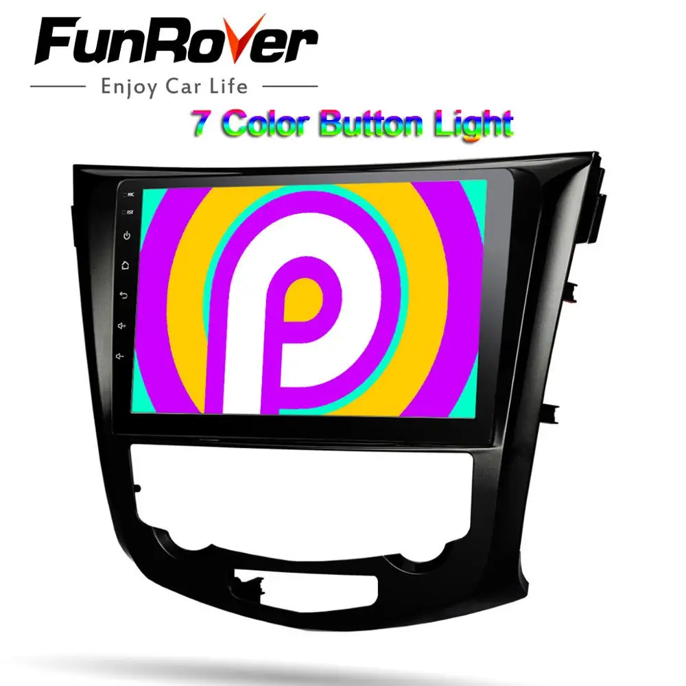 Funrover Android 9 0 четырехъядерный 10 1 дюймовый автомобильный Радио GPS Navi мультимедийный