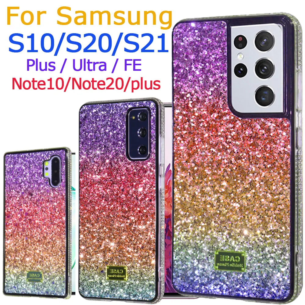 

For samsung galaxy s21 ultra case s20 fe s20fe s21ultra 5g diamond phone cover note 10 plus pro s 10 20 21 note20 20s 21s bling