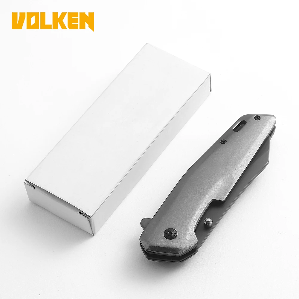 

Aluminum Alloy Handle 3Cr13 Blade Folding Knife with Back Clip Outdoor Survival and Self Defense Outdoor Multi Function Knife