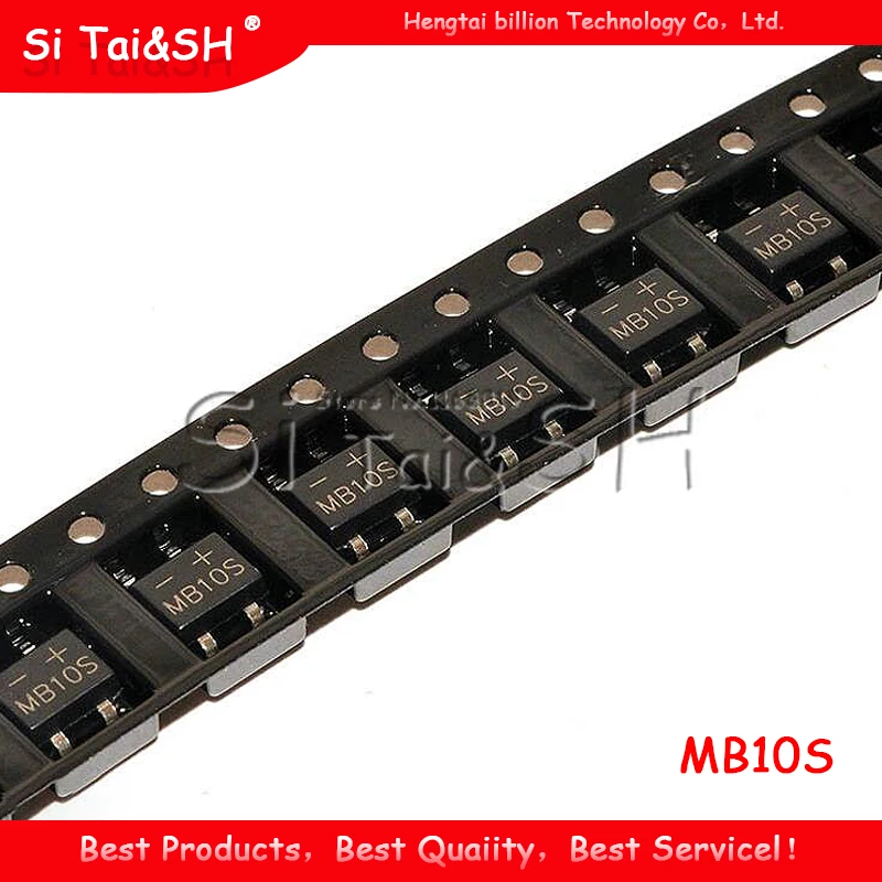 50 шт. MB10S SOP-4 1000V 0.5A мостовой выпрямитель Новый и оригинальный IC | Электронные