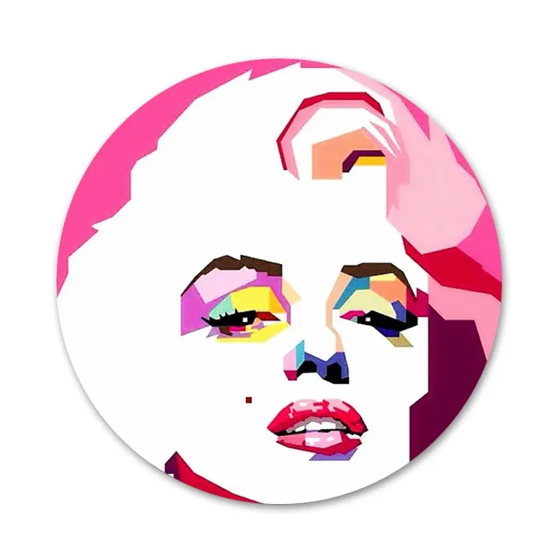 

Marilyn Monroe Badge Brooch Pin Accessories For Clothes Backpack Decoration gift
